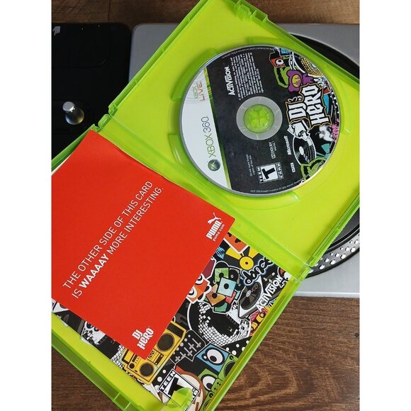 DJ Hero Wireless Turntable Controller Xbox 360 With Game - Tested & Working - Picture 3 of 8